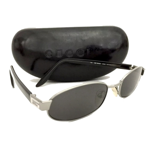 GUCCI G LOGO GG 1640/S BLACK SUNGLASSES/Q3953 - Picture 2 of 10
